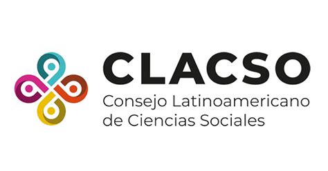 Logo de CLACSO (Consejo Latinoamericano de Ciencias Sociales) con un diseño colorido y estilizado.